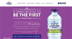 Desktop Screenshot of highlandspring.com